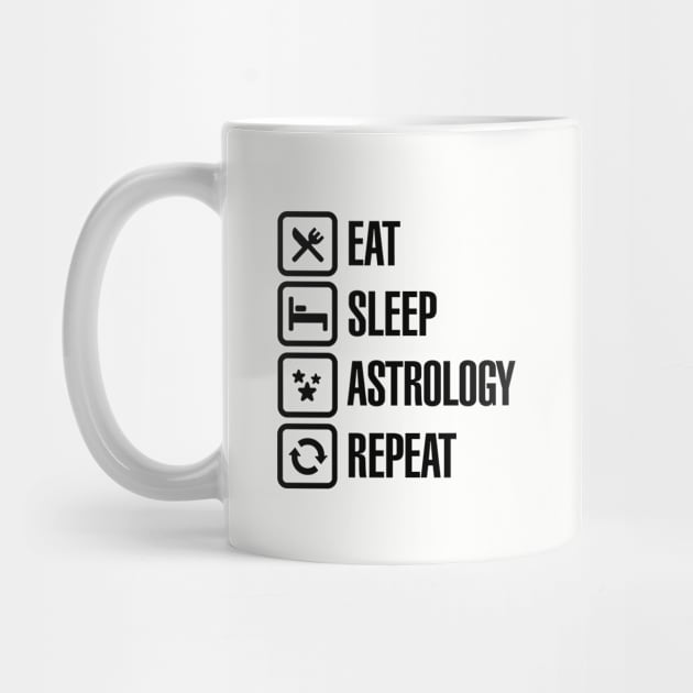 Eat sleep astrology repeat zodiac horoscope by LaundryFactory